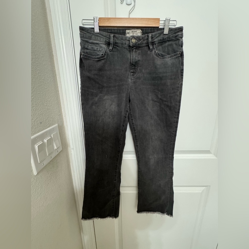 Free People Jeans with frayed bottom